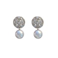 fashion diamondstudded pearl earrings simple alloy drop earringspicture11